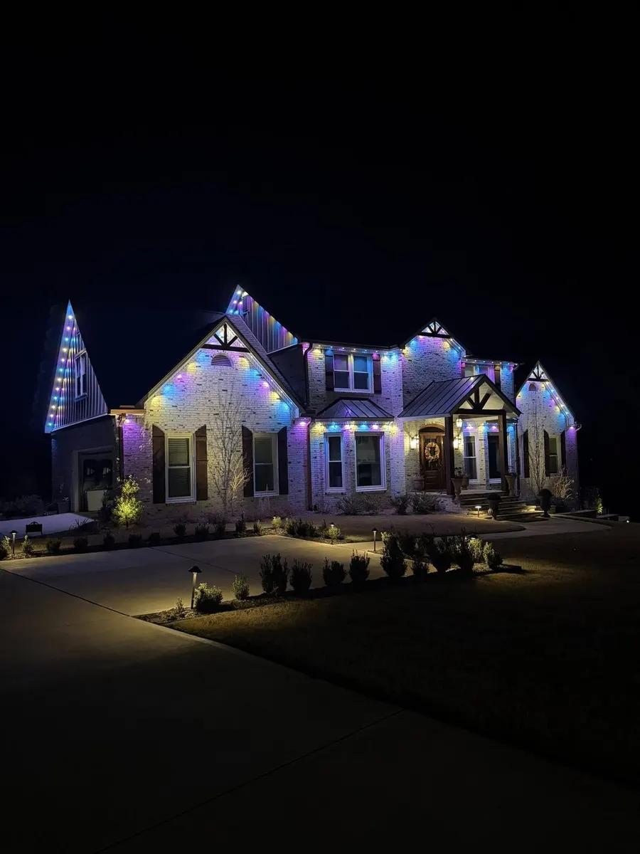 Same home with multi-color permanent Govee lighting